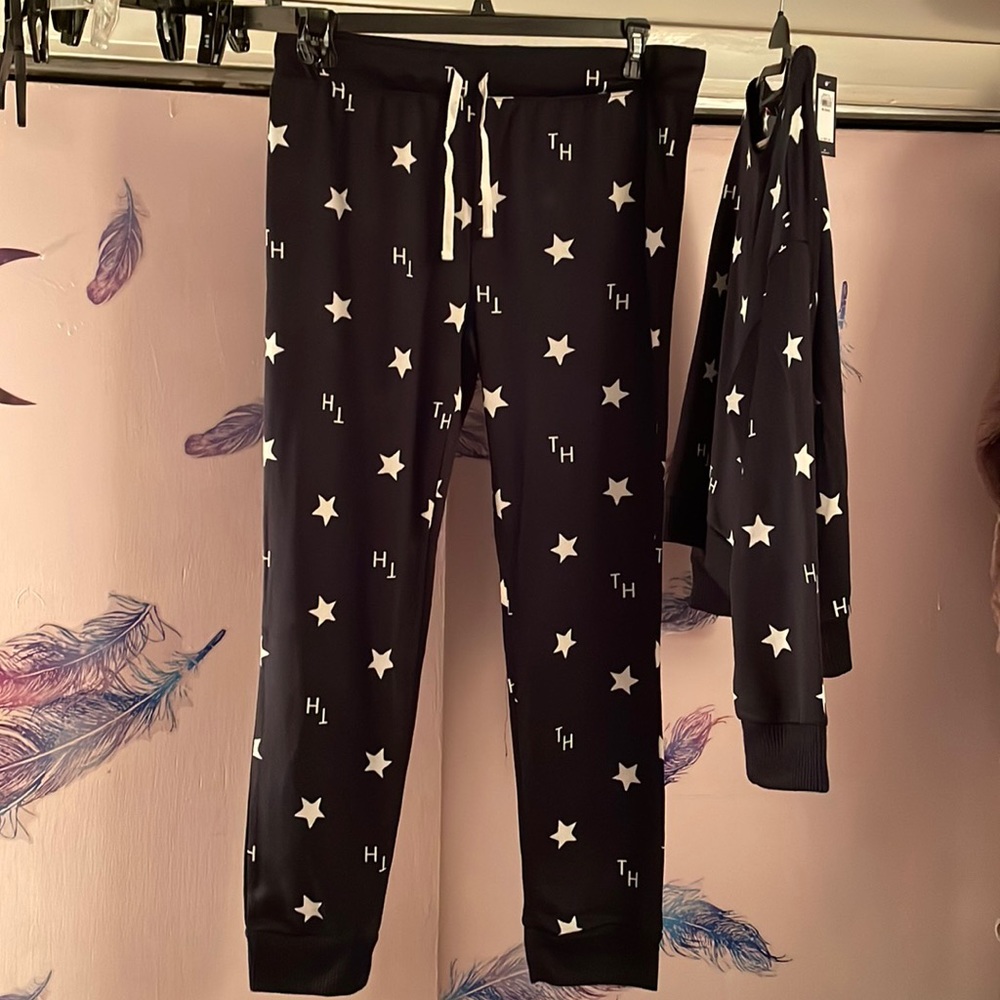 Tommy Hilfiger Pajama Set Navy Blue With White Stars Brand New with tags